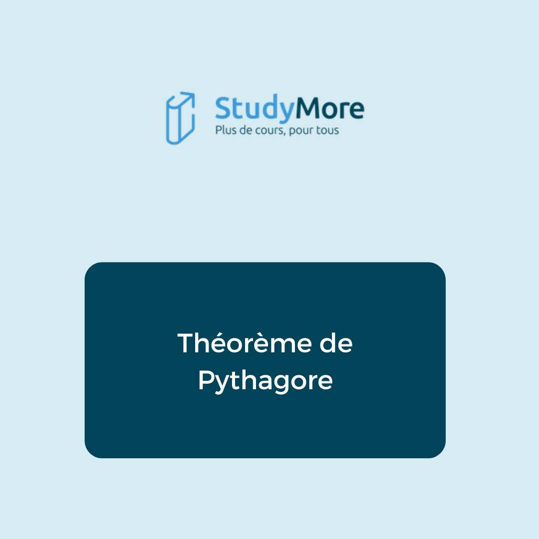 Fiche Théorème de Pythagore